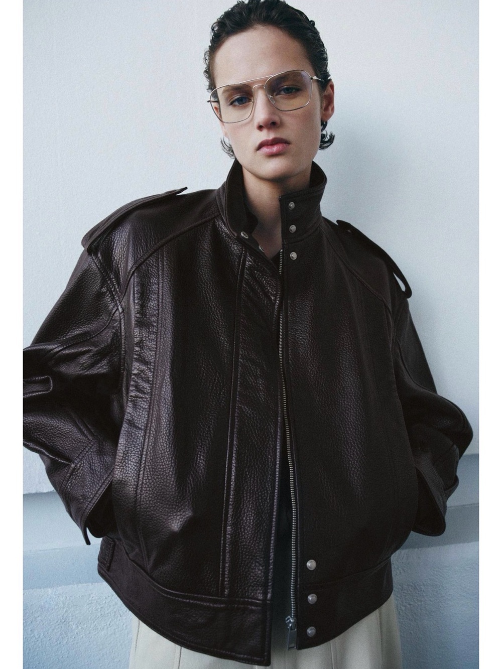 Classic Maroon 💯 % Leather Bomber Jacket
